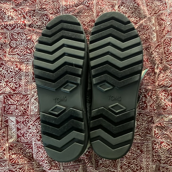 Toms W 8 Warm Alpargate Lug Faux Shearling  Plaid NWT - Picture 5 of 5
